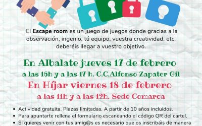 Área de Juventud Comarca Bajo Martín: ESCAPE ROOM