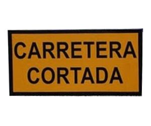 Corte de la Carretera A-1406 (Híjar – La Puebla de Híjar)
